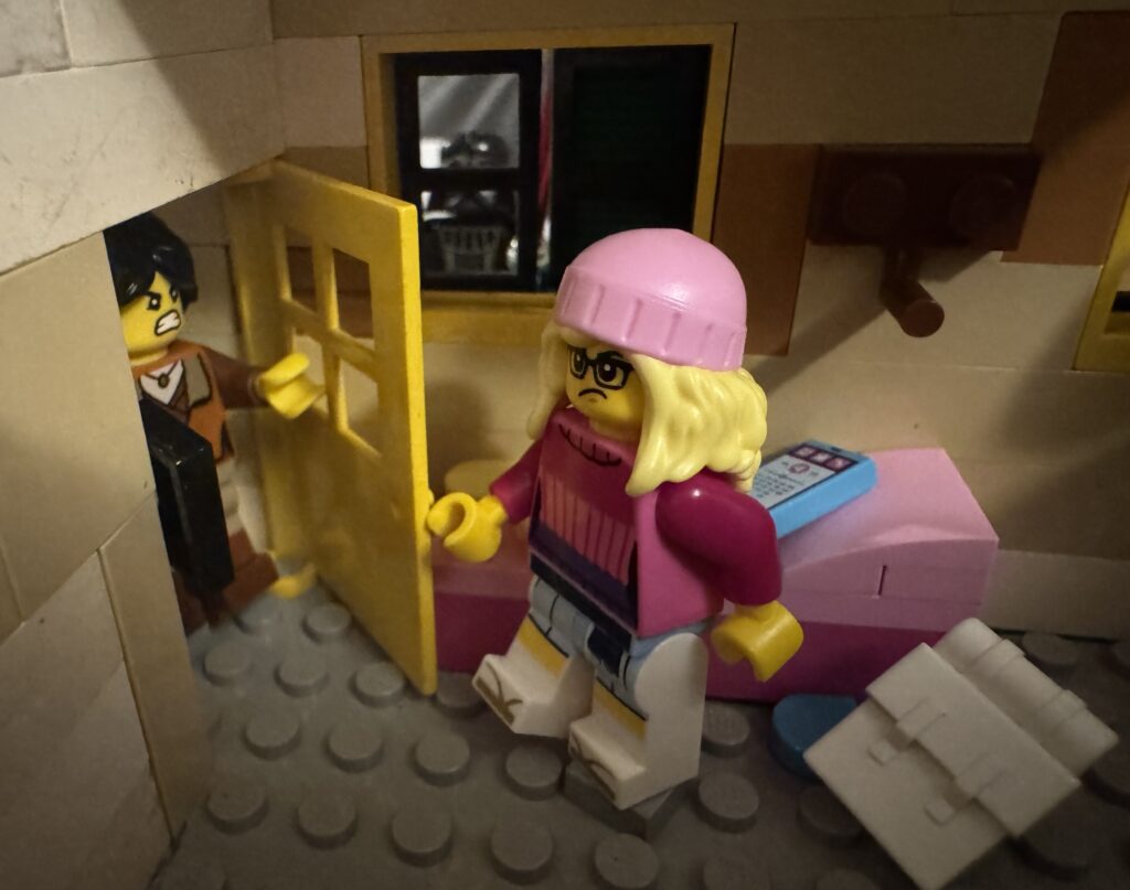 Jip en Fay maken ruzie in de slaapkamer